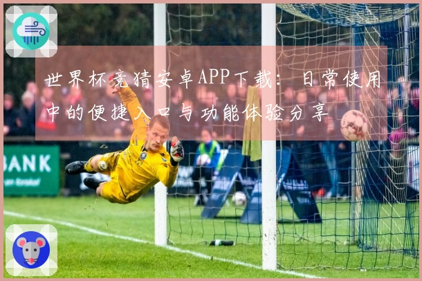 世界杯竞猜安卓APP下载:日常使用中的便捷入口与功能体验分享